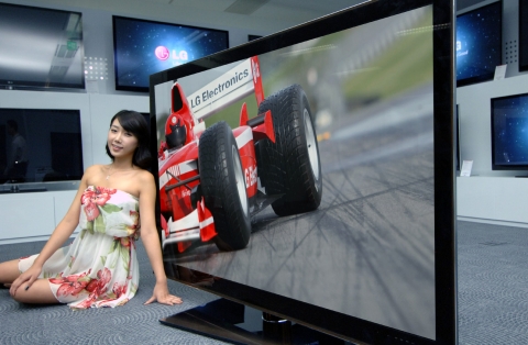 LG전자, 세계 최대 72인치 풀LED 3D TV 출시