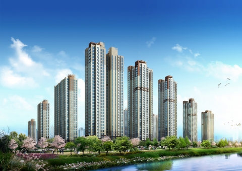 송도캐슬&해모로투시도