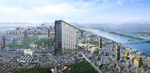 동도센트리움 오피스텔 조감도