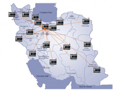 테스토 사베리스로 지사와 분점 사이의 네트워크를 형성한 이란의 HEJRAT