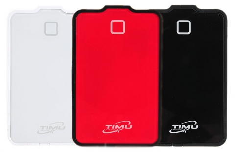 세가지 색상의 TIMU M.A.X 카드리더기 제품군