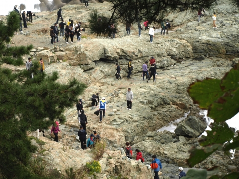 동명대 기숙사 관생 이기대공원 환경정화 봉사장면2