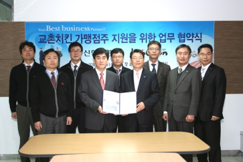 교촌치킨, 가맹점주 지원을 위해 신한은행과 업무협약식 체결