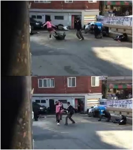 압구정사과녀·홍대계란녀에 이은 1:7 ‘격투녀 동영상’ 인터넷서 화제