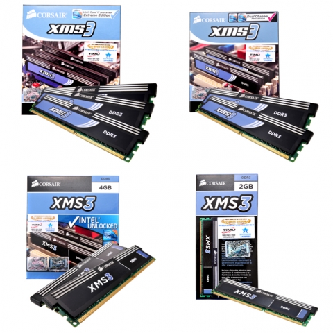 이번 출시되는 CORSAIR 사의 XMS 시리즈 4종