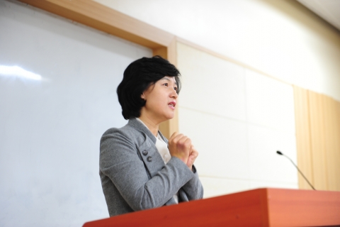 건국대 경영전문대학원 추미애 의원 초청 특강