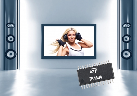 ST마이크로일렉트로닉스, 홈 멀티미디어의 오디오 성능 강화, 비용 절감 및 친환경적 설계 지원