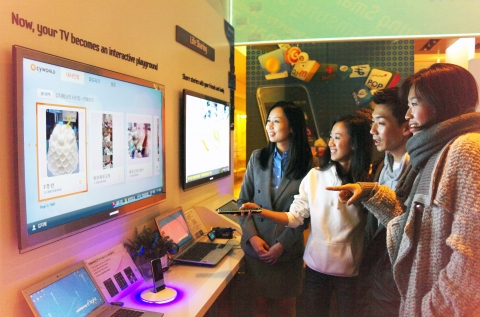 삼성전자, SK컴즈와 손잡고 한국형 스마트 TV 콘텐츠 확대