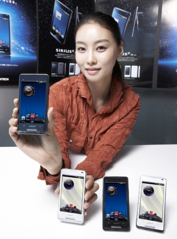 팬택 스마트폰 ‘시리우스 알파’ 日에서 판매 개시