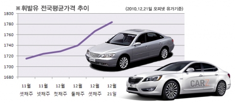휘발유 고공비행에도 대형차 인기 탄탄대로