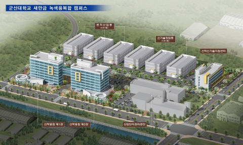 군산대학교 새만금녹색융복합캠퍼스(조감도)
