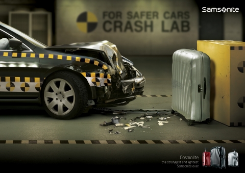 자동차와 충돌해도 끄떡 없다…쌤소나이트, ‘코즈모라이트’ TV 광고 진행