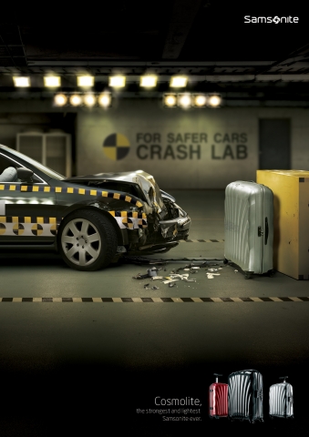 자동차와 충돌해도 끄떡 없다…쌤소나이트, ‘코즈모라이트’ TV 광고 진행