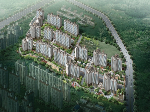 일산 탄현 임광 진흥 아파트 조감도