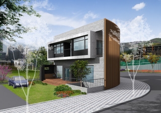 판교신도시 고급 단독주택 조감도