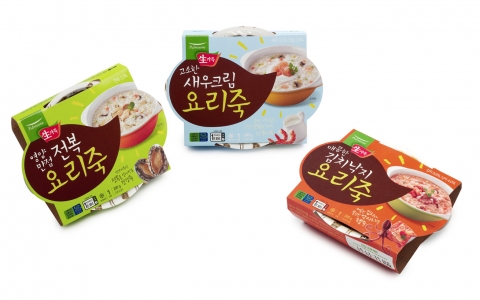 풀무원, 갓 끓인듯한 ‘생가득 요리죽’ 3종 출시