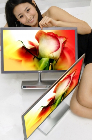 LG전자, 세계최소 두께 LED LCD 모니터 출시