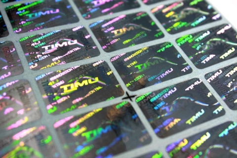 (주)이노베이션 티뮤의 모든 유통 제품에 부착되어 있는 정품 스티커