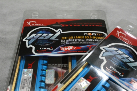 (주)이노베이션 티뮤 유통, 정품 G.SKILL RIPJAWS 제품의 외관과 GSL 관련 안내 스티커