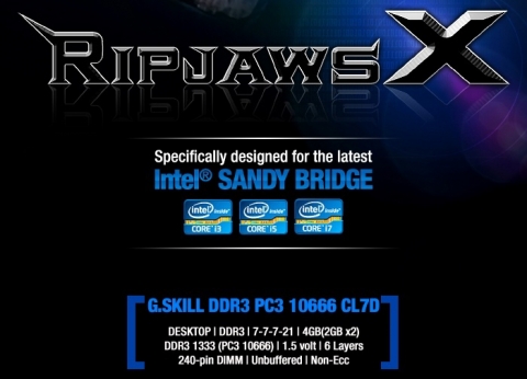 새로 출시되는 4G PC-10666 CL7 RIPJAWS XH 의 제품DB컷