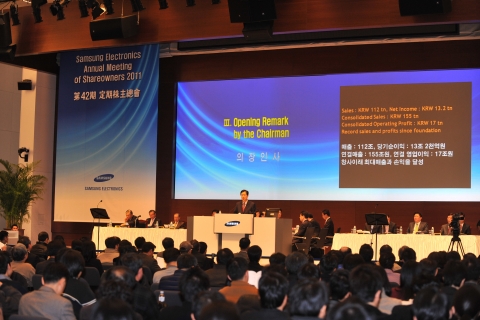 Samsung Electronics 42nd Annual General Shareholders Meeting Highlights Record Financial Results