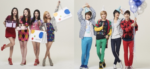 샤이니-f(x), 옥션 봄 시즌 온라인 화보 촬영