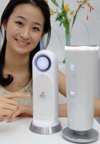 LG전자가 내달 초 독자기술 '나노 플라즈마 이온(NPI, Nano Plasma Ion)' 기술 적용한 공기제균기 '바이러스 프로'를 출시한다.