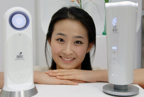 LG전자가 내달 초 독자기술 '나노 플라즈마 이온(NPI, Nano Plasma Ion)' 기술 적용한 공기제균기 '바이러스 프로'를 출시한다.