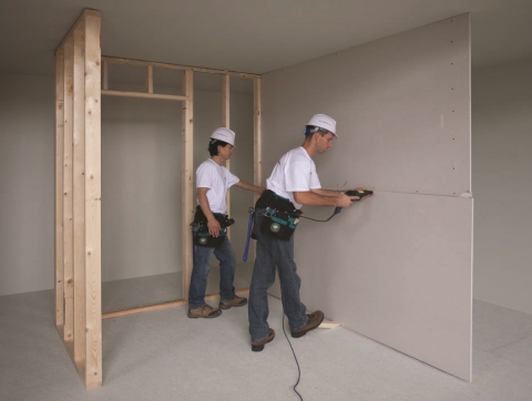 목조 비내력 칸막이벽 (우드월) 시공 사진
