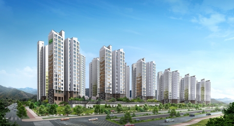 김포 한강 신도시 푸르지오 투시도