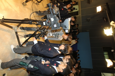 동명대학교 스튜디오 체험중인 동수영중 학생들2