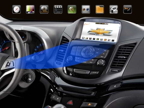 쉐보레 올란도 전용 순정 트립 일체형 매립 내비 ‘GD7 ALV'