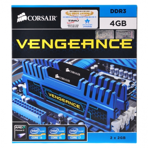 커세어 벤젼스 블루 제품의 패킹 사진