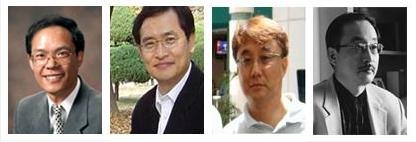 사진 왼쪽부터 김기덕, 최명덕, 이병민, Bekay Ahn 교수
