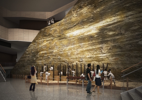 풍납토성 성벽복원 투시도