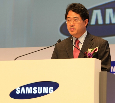삼성전자 스포츠마케팅 담당 권계현 상무가 5월 23일 삼성전자 서초사옥에서 열린 '삼성전자 2011 대구세계육상선수권대회 캠페인 론칭 기자간담회'에서 대회의 성공
