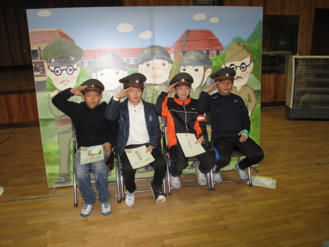 독립군 체험활동 모습