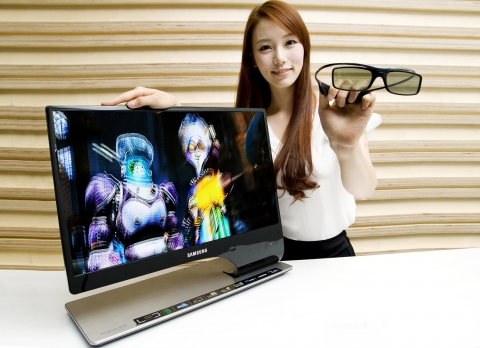 삼성전자, 독창적 디자인 풀HD 3D LED 모니터 출시