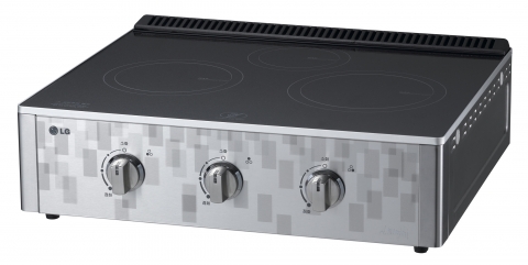 LG전자 히든쿡, 국내 최초 가스레인지에 세라믹 글라스 상판 적용