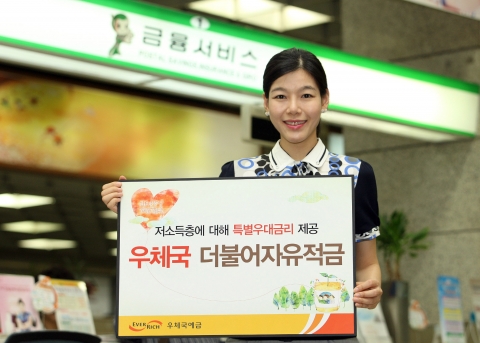 저소득층에 이율 2배 ‘우체국 더불어자유적금’ 출시