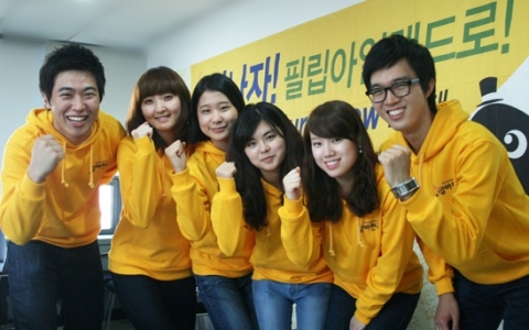 알바천국 방배동오피스에서 '네이처 크루(Nature Crew) 원정대’ 주인공 6명이 즐겁게 포즈를 취하고 있다.

왼쪽부터 박상진, 윤진아, 권태린, 강무리, 강수연