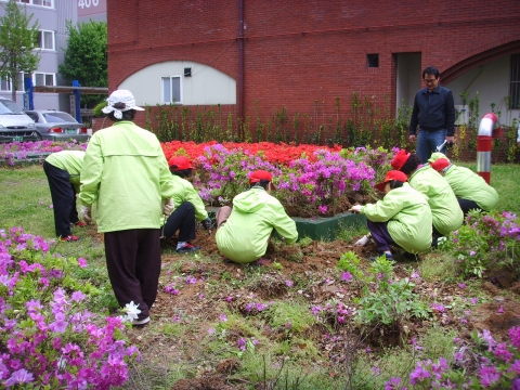 전남광주-주민참여 화단조성