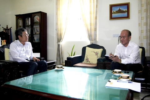 아세안투데이 양돈호 기자가 주 미얀마 김해용 대사(사진 왼쪽)를 만나 많은 이야기를 나눴다.