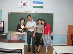 우즈베키스탄 세종한글학교 학생들