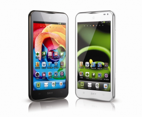 스카이, ‘베가 넘버 파이브’ 태블릿폰 KT전용 출시