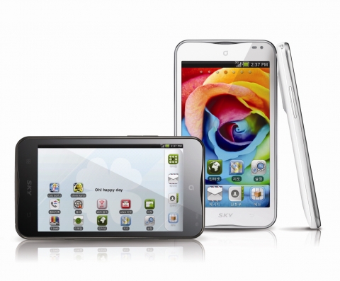 스카이, ‘베가 넘버 파이브’ 태블릿폰 KT전용 출시