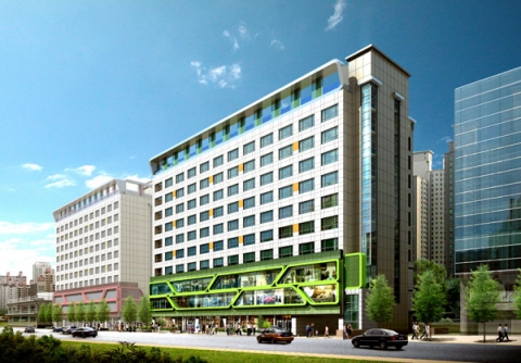 광교푸르지오시티 2차 오피스텔 조감도