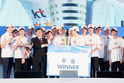 KT는 프로게임단인 KT 롤스터 우승을 기념하여 성원해준 팬들의 성원에 보답하고자 &#039;불굴의 투혼, KT 롤스터, 뭉쳐서 올레!&#039; 이벤트를 24일부터 시작한다.