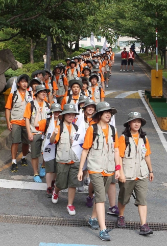 동명대학교  국토대장정 장면2