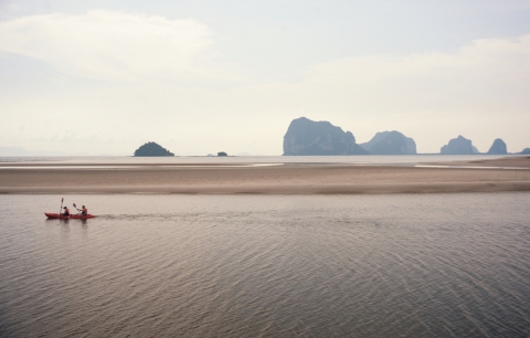 크라비아난타라리조트앞 비치
